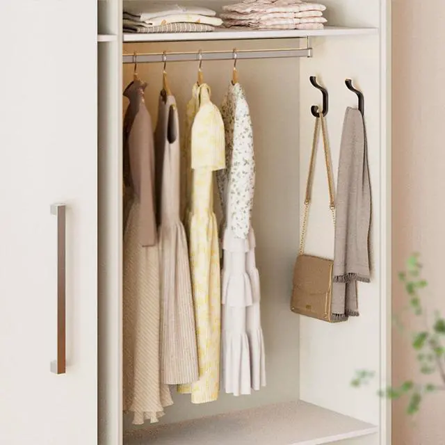 Alt view image 6 of 7 - Coat Hooks Wall Mount for Hanging, Heavy Duty Backpack Hooks for Wall, Hold up to 30 lbs, Large Hanger Hooks for Towels, Purses, Clothes, Mudroom, Bathroom, Door, Black, 4 Pack