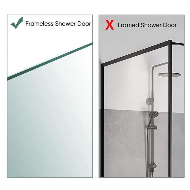 Alt view image 5 of 5 - Over The Door Hooks - Stainless Steel Shower Towel Hooks, Squeegee Holder, Frameless Glass Shower Door, 2 Packs