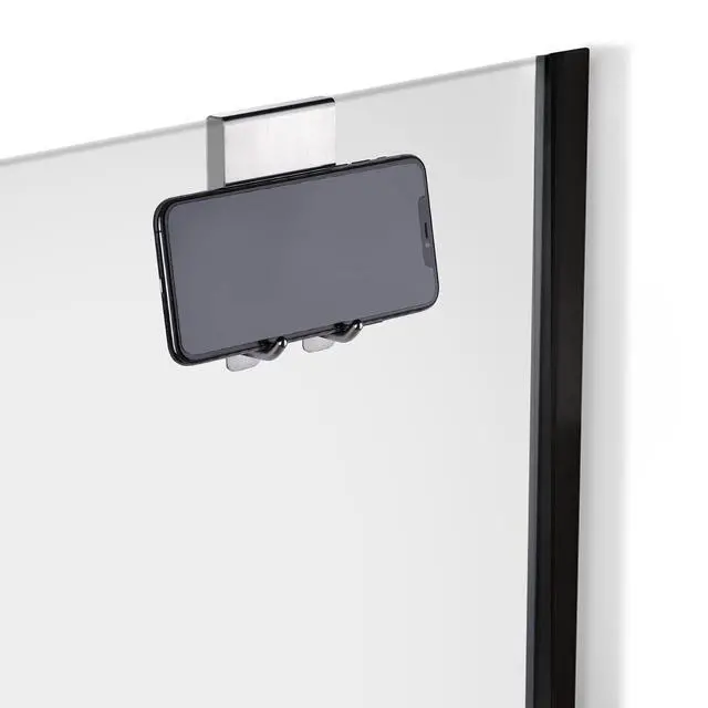 Alt view image 4 of 5 - Over The Door Hooks - Stainless Steel Shower Towel Hooks, Squeegee Holder, Frameless Glass Shower Door, 2 Packs