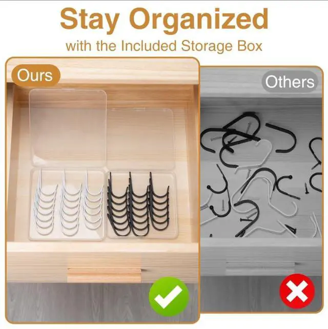 Alt view image 7 of 7 - 10Pcs Wall Hooks for Bathroom, Kitchen, Closet, and Garage - Black Metal Hooks for Hanging Coats, Towels, Hats, Keys, Bags, and Coffee Cups - Holds Up to 40 lbs