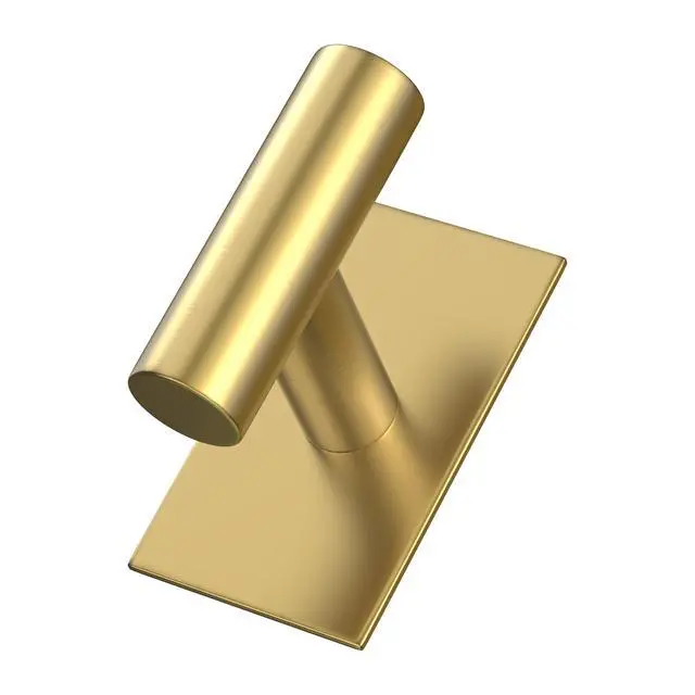 Alt view image 5 of 7 - Wall Towel Hooks, Heavy Duty Sticky Holder Waterproof Towel Hooks for Hanging Coat, Clothes, Closet Hook Wall Mount for Kitchen (Gold, 2 Pack)