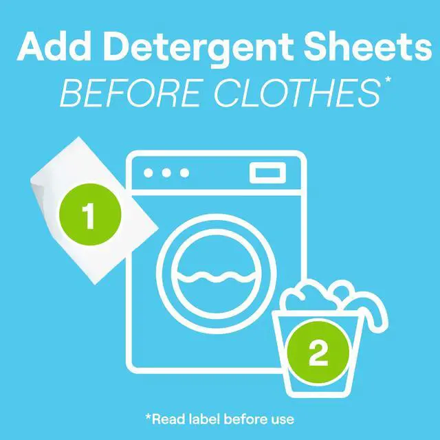 Alt view image 6 of 7 - Laundry Detergent Sheets 32ct Free & Clear Removes Tough Stains Safer for your family