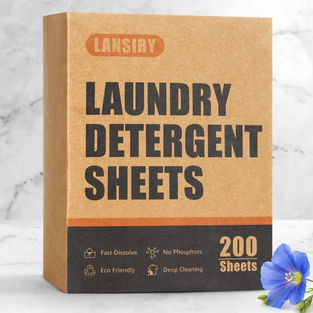 Alt view image 7 of 7 - Laundry Detergent Sheets - 200 Loads Fresh Linen Scent Washing Strips, Compact Lightweight Liquidless Eco-Friendly Hypoallergenic Portable Soap for Save Space and Travel