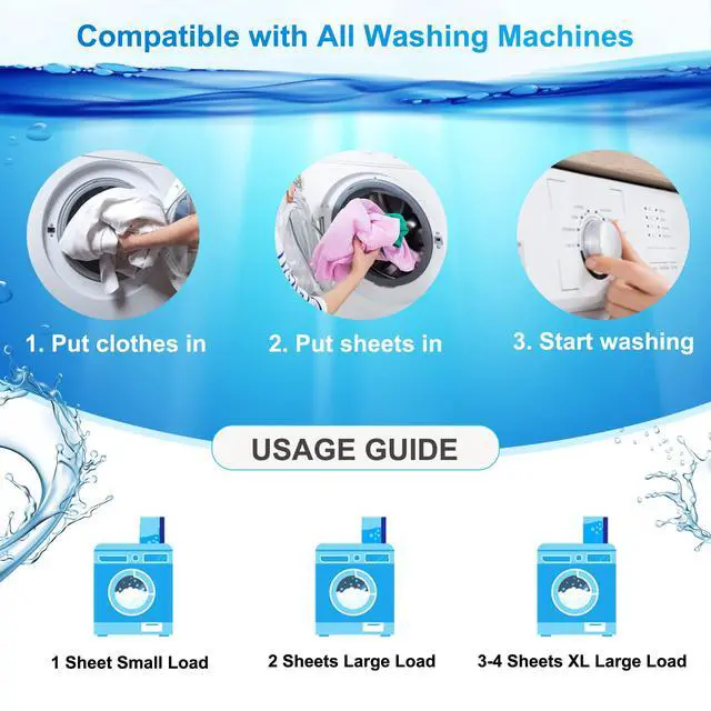 Alt view image 6 of 7 - Laundry Detergent Sheets - 200 Loads Fresh Linen Scent Washing Strips, Compact Lightweight Liquidless Eco-Friendly Hypoallergenic Portable Soap for Save Space and Travel