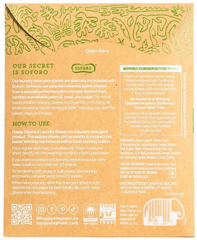 Alt view image 7 of 7 - Laundry Detergent Sheets, Fragrance Free, Natural Biodegradable Laundry Sheets, Plant Based, Tough on Stains, Gentle on Skin, Compatible with HE & Any Washing Machine, 6 Sheet, 3 Pack