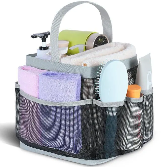 Main image of Mesh Shower Caddy Portable for College Dorm Room Essentials,Shower Caddy Dorm with 8-Pocket Large Capacity for Beach,Swimming,Gym,Travel essentials