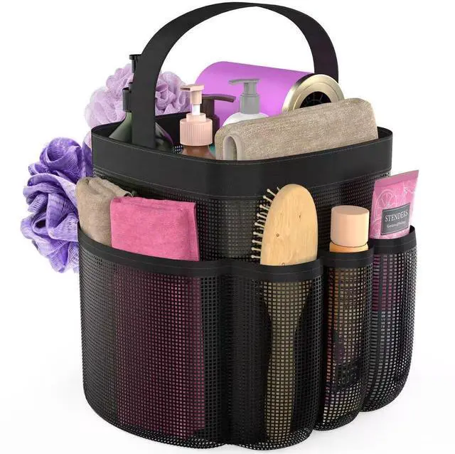 Main image of Mesh Shower Caddy Portable with 8 Upgraded Deeper Pockets,Hanging Caddy Dorm Basket, Quick Dry Shower Bag