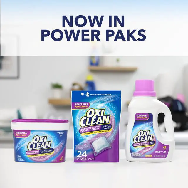 Alt view image 5 of 6 - Odor Blasters Odor and Stain Remover Laundry Power Paks, 24 Ct