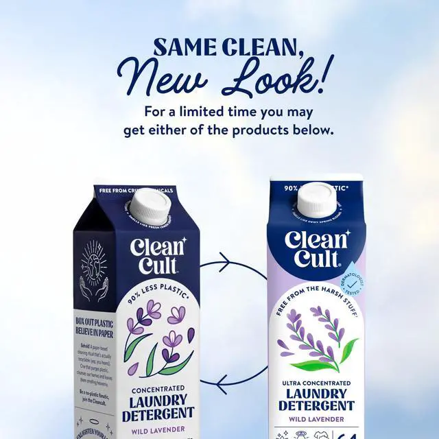 Alt view image 7 of 7 - Ultra Concentrated Liquid Laundry Detergent Soap, 64 loads (32 oz), Long Lasting Scent, 90% Less Plastic, No Harsh Chemicals, Wild Lavender, Defeats Stains & Odors, HE/Standard Compatible
