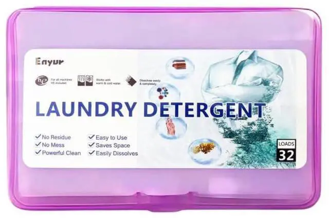 Main image of Laundry Detergent Sheets | Ultra-Portable | Travel Size | 32 Loads, 5-Second Dissolve | TSA-Approved & Eco-Friendly | 2X Stain Removal Tech | HE-Safe Detergent Sheets, Fresh Botanical Scent