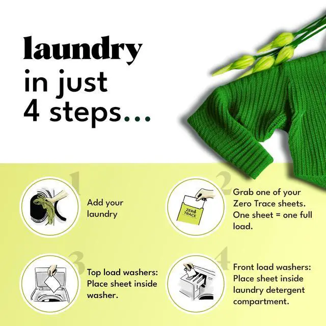 Alt view image 5 of 7 - All Natural Laundry Detergent Sheets Eco Friendly - Laundry Soap - Travel Laundry Detergent with Fresh Scent (72 Loads 36 Sheets)