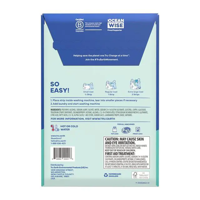 Alt view image 3 of 7 - Compact Dry Laundry Detergent, Unscented - Up to 64 Loads (32 Sheets) | Liquidless Detergent, Travel | Packaging May Vary
