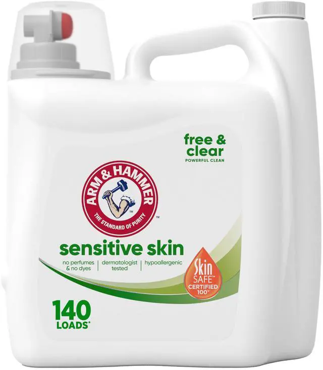 Main image of Sensitive Skin Free & Clear, 140 Loads Liquid Laundry Detergent, 140 Fl oz