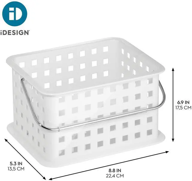 Alt view image 4 of 7 - Portable Shower Caddy Basket with Handle, White