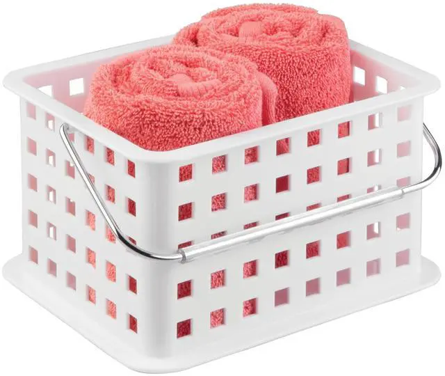 Main image of Portable Shower Caddy Basket with Handle, White