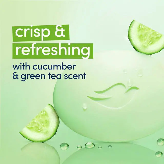 Alt view image 5 of 7 - Beauty Bar Soap Cool Moisture Cucumber & Green Tea Scent, 6 Bars for Refreshed Skin, Leaves Skin Refreshed 3.75 oz