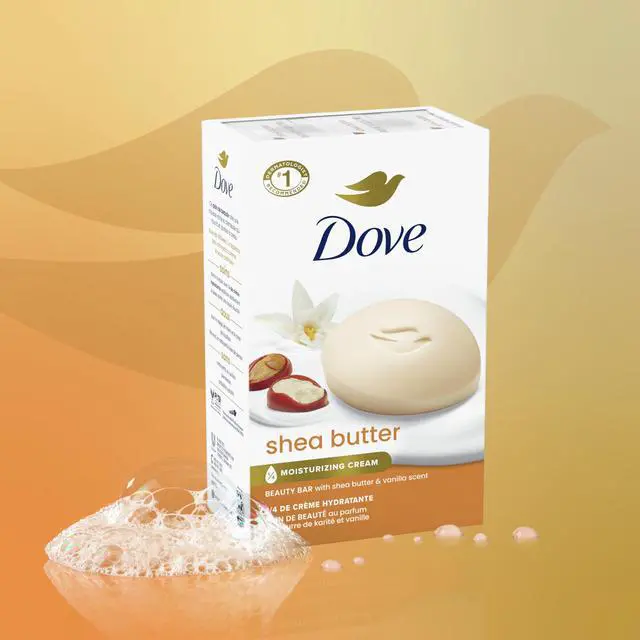 Alt view image 3 of 7 - Shea Butter Beauty Bar Soap 8 Count, Nourishing Cleanser, 3.75 oz I Moisturizing beauty bar with ¼ moisturizing cream and shea butter for soft, radiant skin