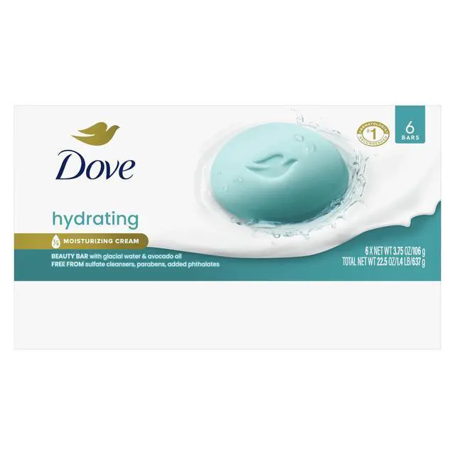 Alt view image 2 of 7 - Hydrating Beauty Bar Soap 6 Count, Glacial Water & Avocado Oil, 3.75 oz I Hydrating beauty bar with glacial water and avocado oil for refreshed, soft and healthy-looking skin