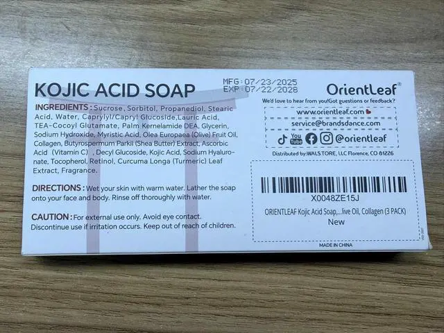 Alt view image 7 of 7 - Kojic Acid Soap, Turmeric Soap Bar for Dark Spots, Fresh Citrus Scent, Gentle for Face and Body Wash with Vitamin C, Shea Butter, Retinol, Gifts for Women (3 PACK)