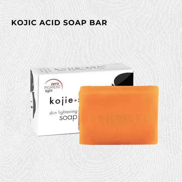 Alt view image 3 of 6 - Original Kojic Acid Soap for Face and Body Dark Spot Remover, Gentle Cleansing Bar with Coconut Oil, Tea Tree Oil, and Glycerin Helps Improve Skin Appearance 65g x 1 Bar