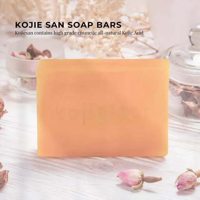 Alt view image 2 of 6 - Original Kojic Acid Soap for Face and Body Dark Spot Remover, Gentle Cleansing Bar with Coconut Oil, Tea Tree Oil, and Glycerin Helps Improve Skin Appearance 65g x 1 Bar