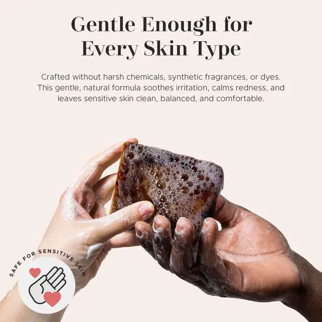 Alt view image 2 of 7 - Best Raw ORGANIC AFRICAN BLACK SOAP, for Dry Skin and Skin Conditions. Pure & Natural Ingredients, Imported From Ghana - 8oz