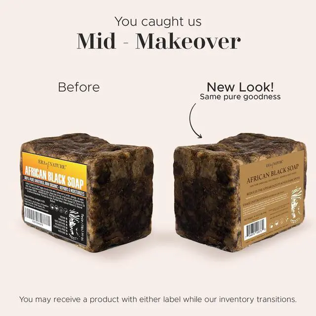 Alt view image 5 of 7 - Best Raw ORGANIC AFRICAN BLACK SOAP, for Dry Skin and Skin Conditions. Pure & Natural Ingredients, Imported From Ghana - 8oz