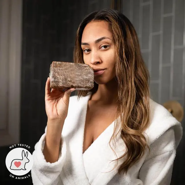 Alt view image 7 of 7 - Best Raw ORGANIC AFRICAN BLACK SOAP, for Dry Skin and Skin Conditions. Pure & Natural Ingredients, Imported From Ghana - 8oz