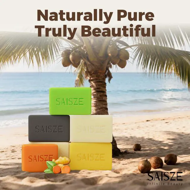 Alt view image 7 of 7 - Handmade Coconut and Shea Butter Soap - 8 oz, Cold Process, Organic Soap Enriched with Coconut oil, Shea, Body Bars for Women and Men