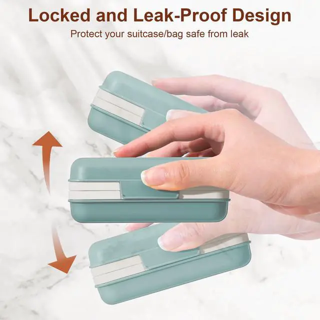 Alt view image 2 of 6 - Leakproof Bar Soap Holder Dish with Lid for Shower, Portable 1 Pack Travel Soap Case Box for Gym, Camping, Hiking, Outdoor Use, Travel Size Toiletries Essentials, Keeps Soap Dry, Blue