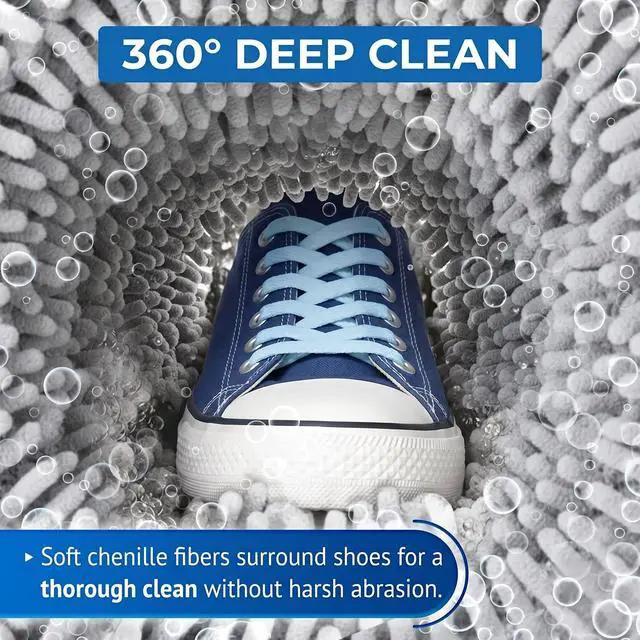 Alt view image 4 of 7 - Shoe Washing Machine Bag Laundry Shoe Bag for Washer and Dryer, 2pc Reusable Shoe Cleaning Bag for Sneakers with Secure Locking Zipper