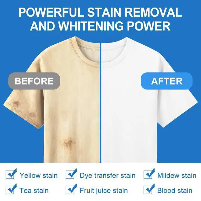 Alt view image 4 of 7 - 2-in-1 Whitening Laundry Detergent Sheets 40 Loads, Unscented Hypoallergenic Eco Laundry Bleach Sheets Apply for white clothes, Effectively Remove Yellowing & Greying, Safe for Sensitive Skin