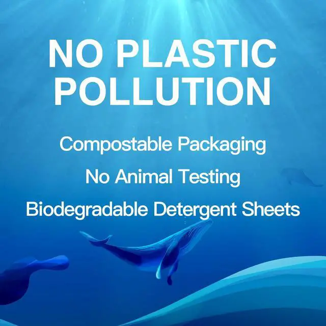 Alt view image 4 of 7 - Laundry Detergent Sheets, 200 Count, Fragrance Free, Unscented, Eco-Friendly, Hypoallergenic, Biodegradable, Plastic Free, Liquidless, Suitable for Sensitive Skin