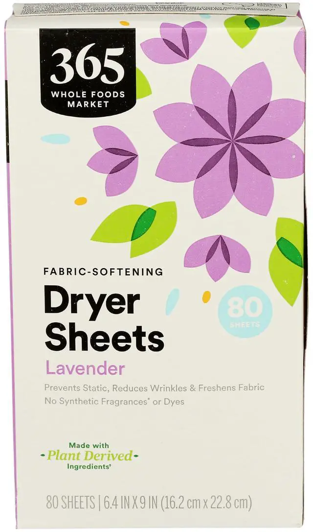 Main image of Fabric-Softening Dryer Sheets, Lavender, 80 Count