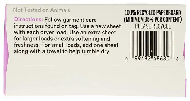 Alt view image 6 of 6 - Fabric-Softening Dryer Sheets, Lavender, 80 Count