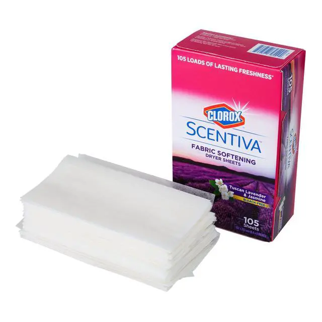 Alt view image 5 of 6 - Scentiva Fabric Softener Dryer Sheets, Tuscan Lavender & Jasmine Scent - Wrinkle Reducing Scented Softening Laundry Dryer Sheets for Great Smelling Clothes, 105 Count