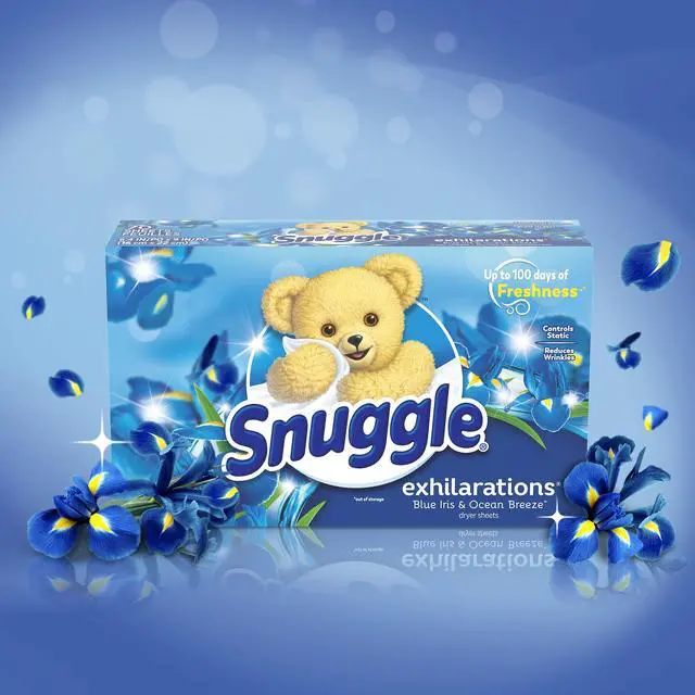 Alt view image 3 of 7 - Snuggle Fabric Softener Dryer Sheets, Blue Iris & Ocean Breeze, 70 Count