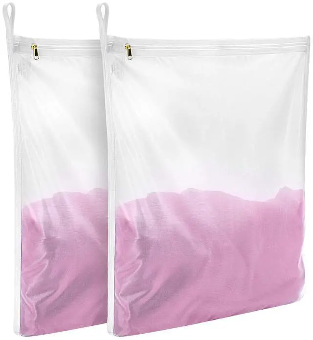 Main image of Delicates Laundry Bags, Fine Mesh Wash Bag for Lingerie, Underwear, Bra, Silk, Socks with Hanging Loop