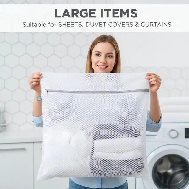 Alt view image 2 of 7 - Laundry Mesh Wash Bags, Garment Bag for Washing Machine, 2XXL