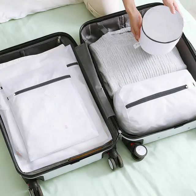 Alt view image 7 of 7 - Mesh Laundry Bags for Delicates - 6 Pack Wash Bags for Bras, Lingerie, Socks & Baby Clothes - Fine Mesh Washing Machine Bags with Zipper, Reusable Garment Bags for Travel & College Dorm Essentials