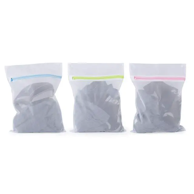Alt view image 3 of 7 - Mesh Laundry Bags 6-Pack Medium 16 x 12 Inch Laundry Wash Bag Colorful Zipper for Delicates, Blouse, Hosiery, Stocking, Underwear, Bra Lingerie, Sweater, Travel Storage Bag