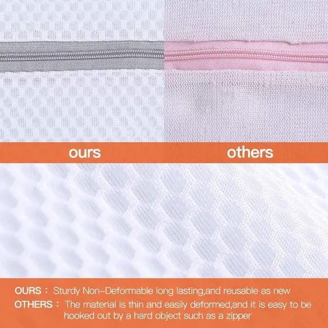 Alt view image 4 of 6 - Lingerie Bags for Washing Delicates, Mesh Laundry Bags, 5 Pack