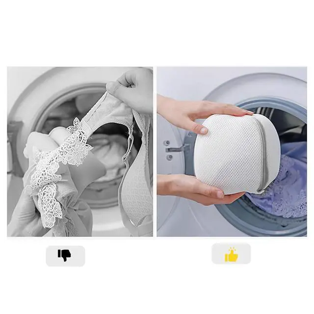 Alt view image 7 of 7 - Laundry Mesh Bag Bra Wash Bag for Lingerie, Underwear, Delicates (3 Set)