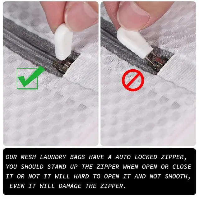 Alt view image 5 of 7 - 4Pcs Durable Honeycomb Mesh Laundry Bags for Delicates Reusable Wash Bag(1XX-Large 24 x 24 Inches,1X-Large 20 x 24 Inches,1 Large 16 x 20 Inches, 1 Medium 12 x 16 Inches)