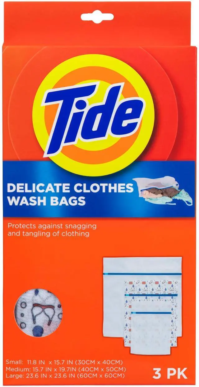 Main image of Delicate Clothes Mesh Wash Bags for Wash Machine, 3 Pack (Small, Medium, and Large), Protects from Snagging, Tangling & Wear