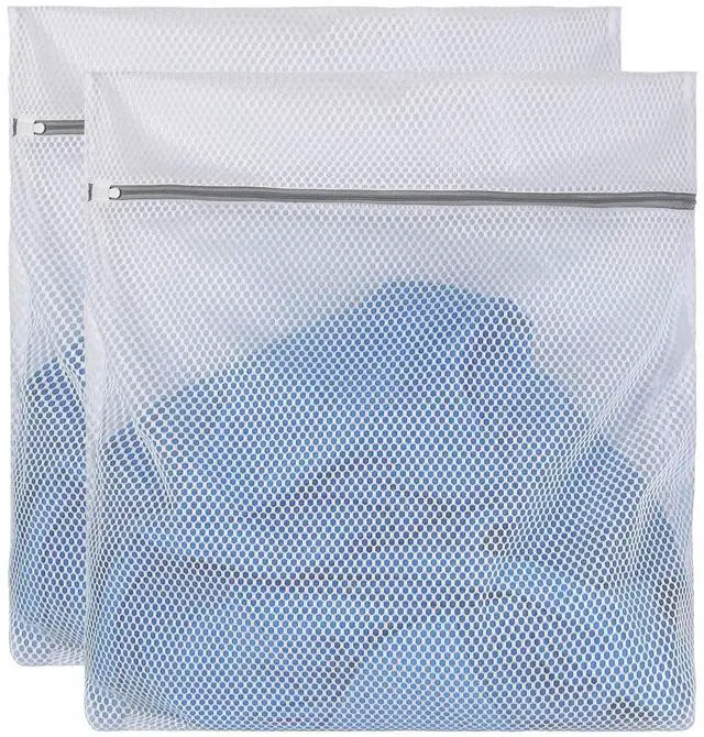 Main image of 2 XX-Large Honeycomb Delicates Bags for Washing Machine, 24 x 24 Inches lingerie bags for Laundry, Travel Storage Organize Bag for Cotton Clothes,Sheet, Shoes