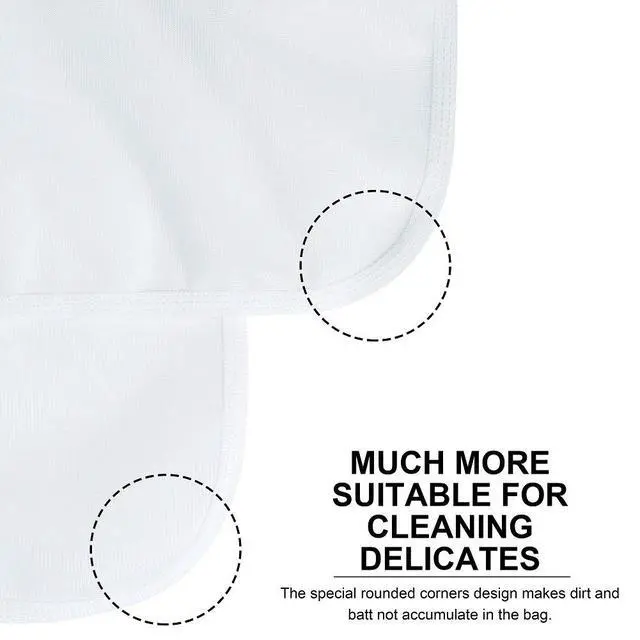 Alt view image 5 of 7 - Delicates Laundry Bags, Bra Fine Mesh Wash Bag for Underwear, Lingerie, Bra, Pantyhose, Socks, Use YKK Zipper, Have Hanger Loops (White, 1 Large & 1 Medium)