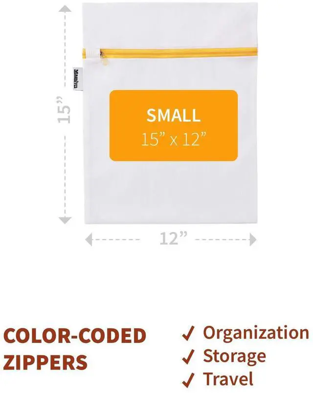 Alt view image 5 of 7 - Mesh Laundry Bag for Delicates, Wash Bag for Underwear and Lingerie, Makeup Organizer Bag (2 Small)