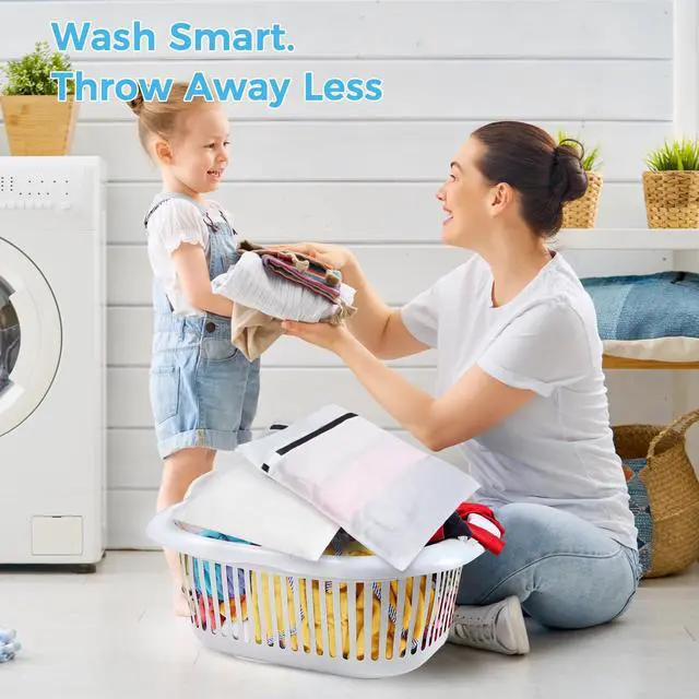 Alt view image 6 of 7 - Laundry Bags Mesh Wash Bag for Intimates Lingerie and Delicates,6Pcs(3L,3M)