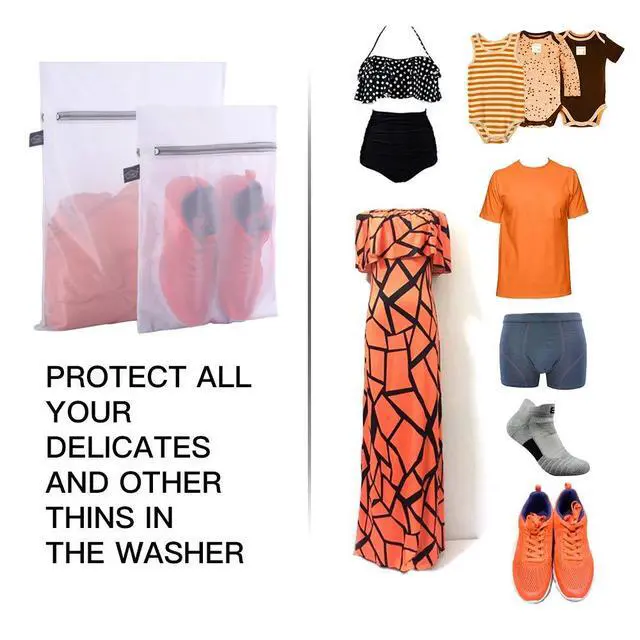 Alt view image 3 of 7 - Laundry Bags Mesh Wash Bags, Fine Mesh Zipper Pouches for Clothes